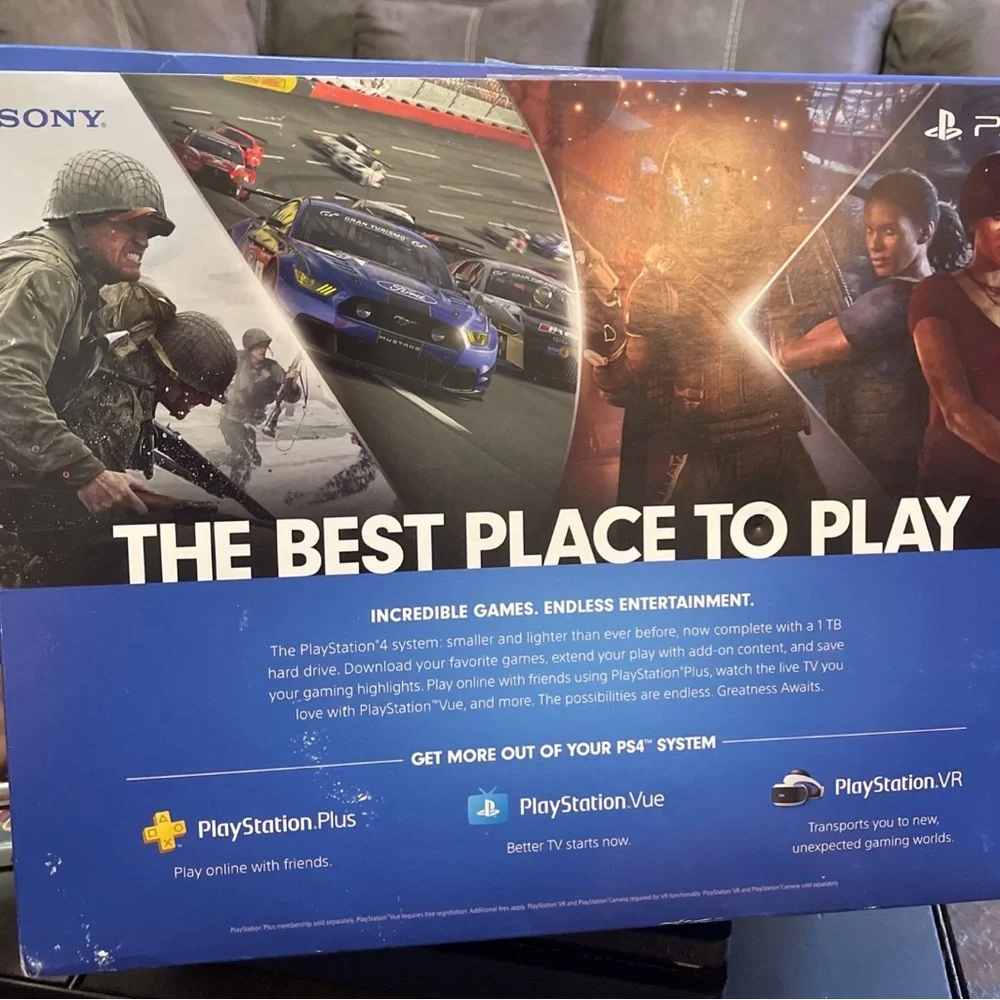 PS4 1TB – Lightly Used – Includes Controller & All Cables And Four Games